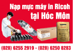 Nạp mực máy in Ricoh tại Hóc Môn