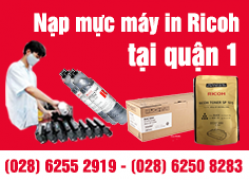 Nạp mực máy in Ricoh quận 1