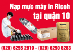 Nạp mực máy in Ricoh quận 10