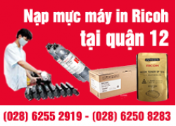 Nạp mực máy in Ricoh quận 12