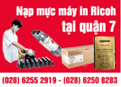 Nạp mực máy in Ricoh quận 7