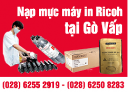Nạp mực máy in Ricoh quận Gò Vấp