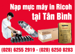 Nạp mực máy in Ricoh quận Tân Bình