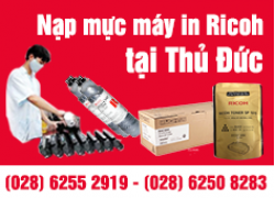 Nạp mực máy in Ricoh quận Thủ Đức